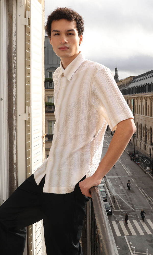beige Andy crêpe shirt